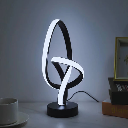 Simple and Creative LED Desk Lamp with USB Three Color Adjustable Brightness, Bedroom Living Room Home, Office Decorative Light