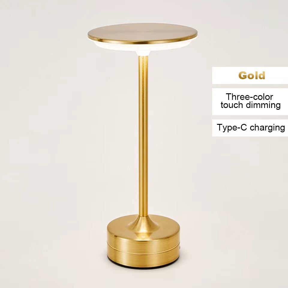 LED Table Lamp Touch Sensor Night Light USB Rechargeable Portable Bedroom Night Light Wireless Reading Lamp Restaurant Hotel Bar